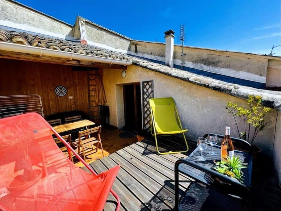 La Terrasse D'Olea, Au Coeur Du Village 布依斯·莱斯·巴罗尼 外观 照片
