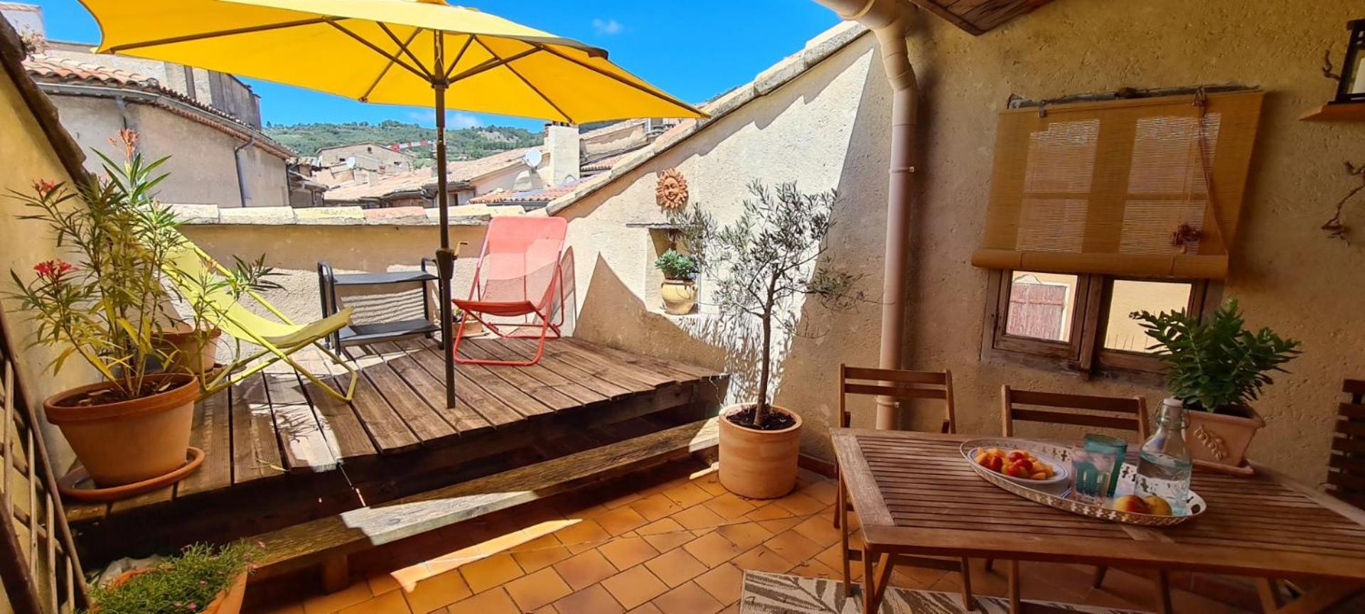 La Terrasse D'Olea, Au Coeur Du Village 布依斯·莱斯·巴罗尼 外观 照片